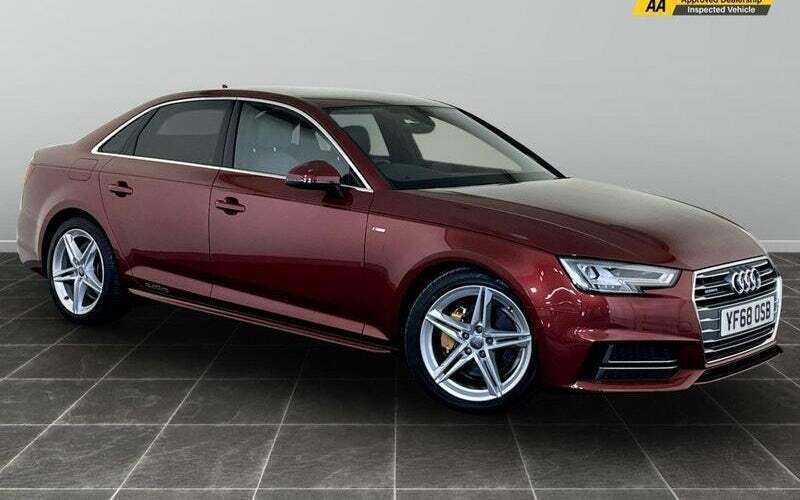 Red Used 2018 Audi A4 S-Line Sedan | £17,995 (Fair price) - Image 1/2