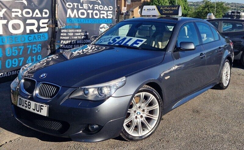 Grey Used 2008 BMW 520 M Sport Sedan | £2,995 (Fair price) - Image 1/4