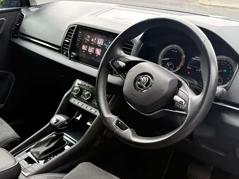 Used Skoda Karoq SE L 110 HP (80 kW) 2021 Blue SUV