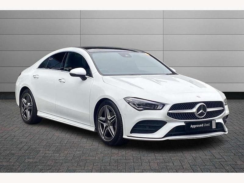 White Used 2022 Mercedes CLA180 AMG Line Premium Plus Sedan | £22,944 (Fair price) - Image 1/4