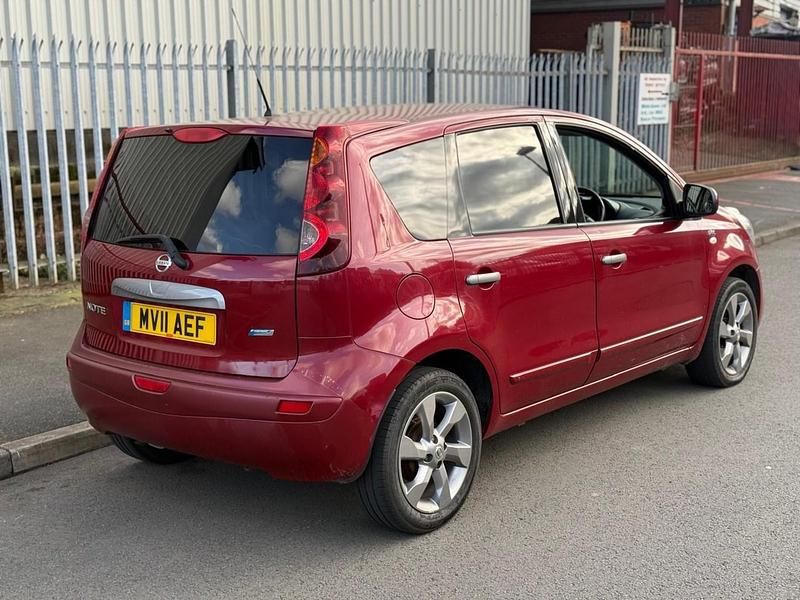 Used Nissan Note N-TEC 88 HP (64 kW) 2011 Red Hatchback
