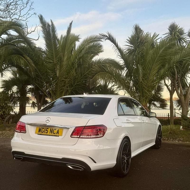 Used Mercedes E220 AMG 2015 White Sedan