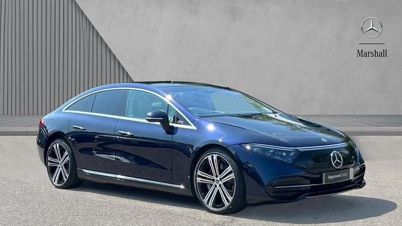 Metallic paint nautic blue Used 2024 Mercedes EQS450+ Exclusive Luxury Sedan | £66,890 (A bit pricey) - Image 1/1