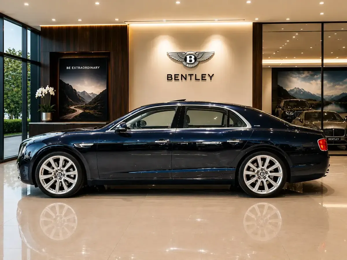 Used Bentley Flying Spur Mulliner 625 HP (459 kW) 2014 Blue Sedan