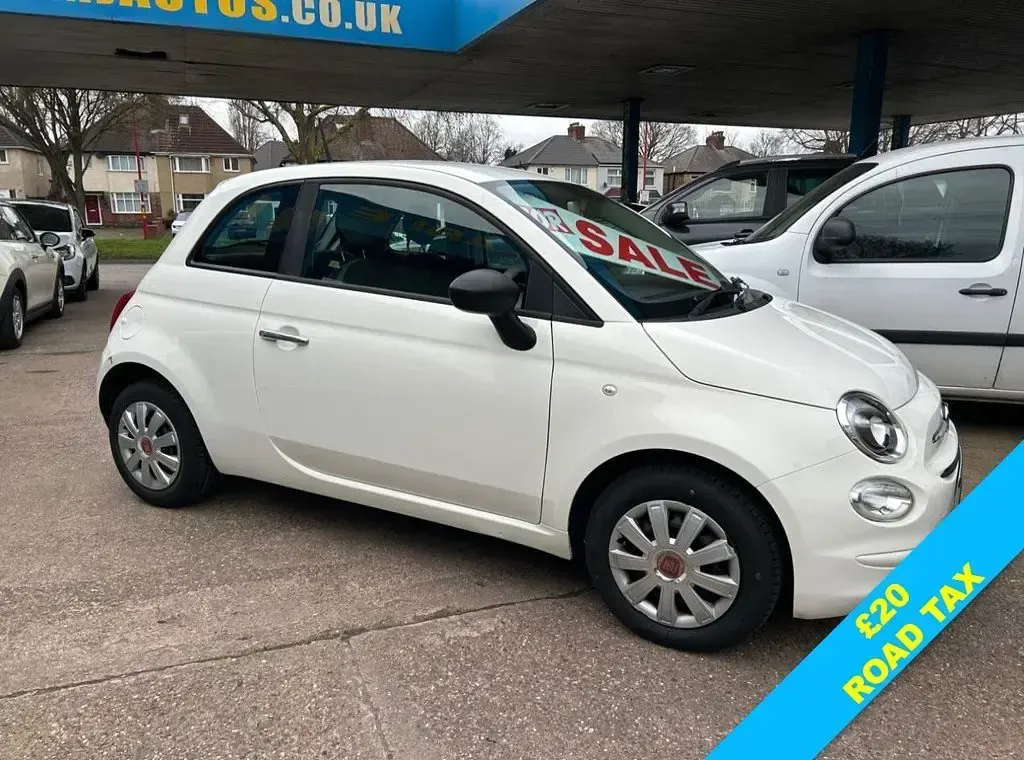 Used Fiat 500 Pop 69 HP (50 kW) 2016 White Hatchback