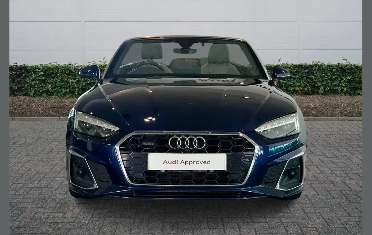 Used Audi A5 Cabriolet S-Line 200 HP (147 kW) 2022 Blue Cabriolet