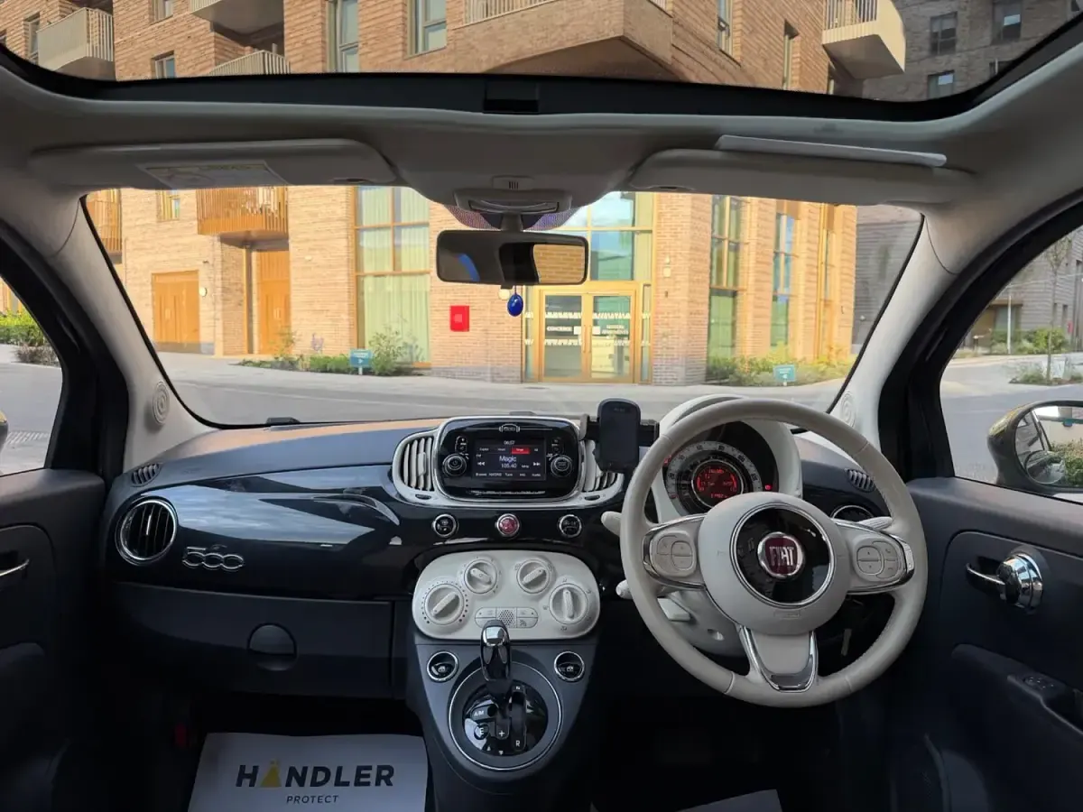 Used Fiat 500 Lounge 69 HP (50 kW) 2017 Black Hatchback