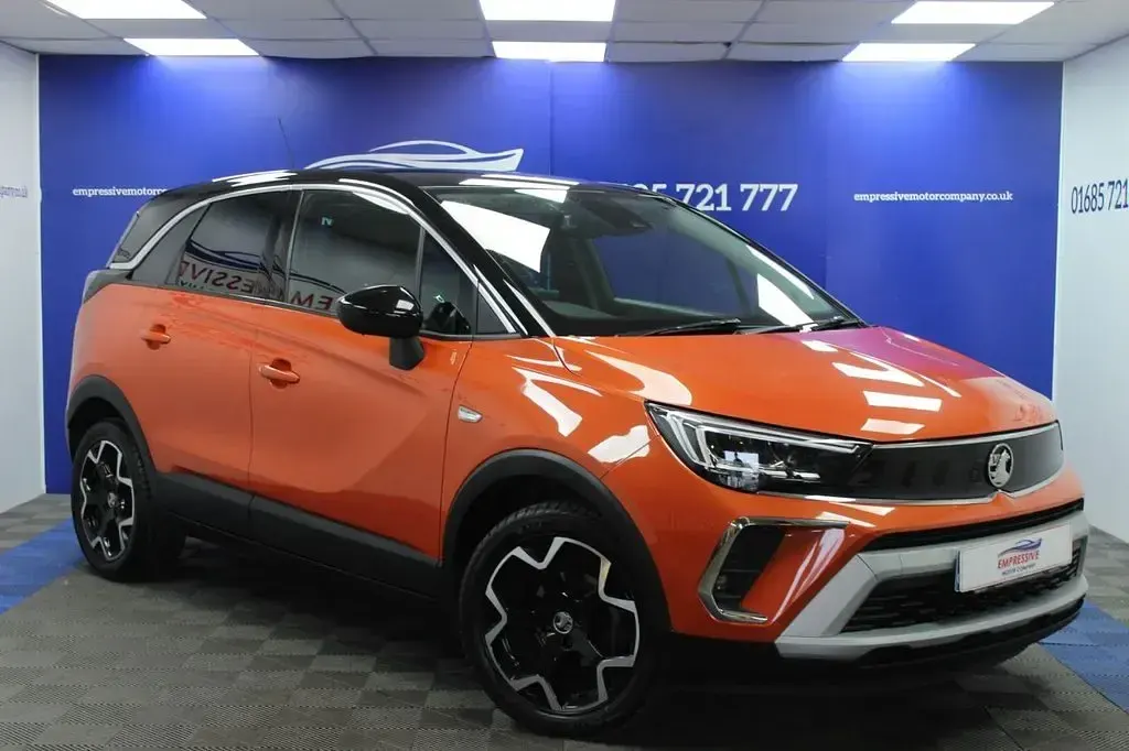 Used Vauxhall Crossland Elite 110 HP (80 kW) 2021 Orange SUV