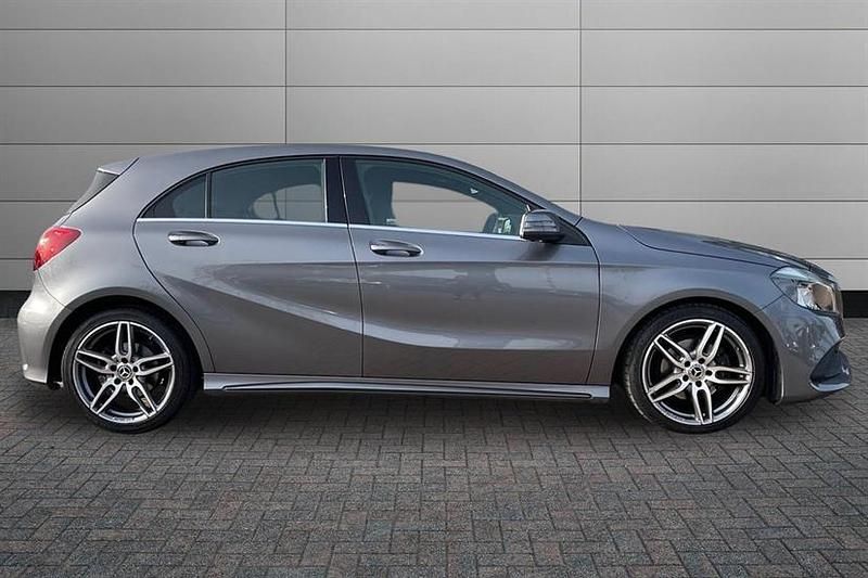 Used Mercedes A160 AMG line 102 HP (75 kW) 2018 Mountain grey Hatchback