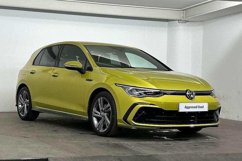 Yellow Used 2020 VW Golf VIII R-line Hatchback | £21,995 (Fair price) - Image 1/4