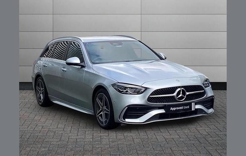 Used Mercedes C200 AMG line 200 HP (147 kW) 2022 Silver Estate