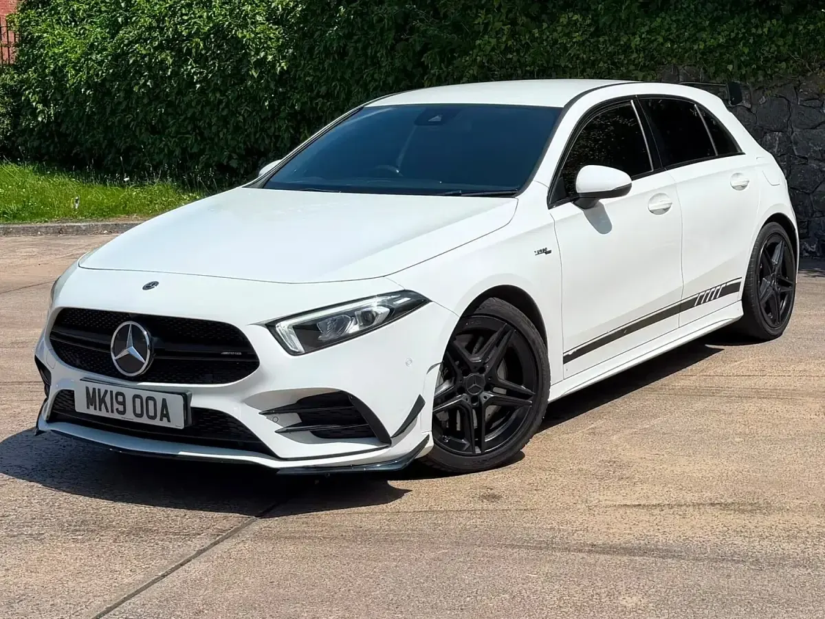 Used Mercedes A35 AMG Premium 302 HP (222 kW) 2019 White Hatchback