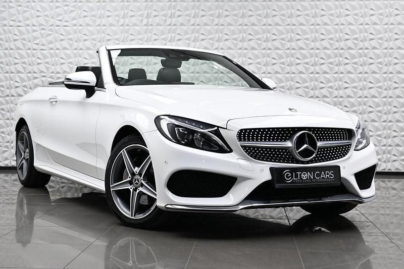 Pink Used 2017 Mercedes C220 AMG line Cabriolet | £14,490 (A bit pricey) - Image 1/4