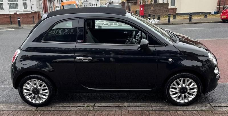 Used Fiat 500C Lounge 69 HP (50 kW) 2015 Black Cabriolet