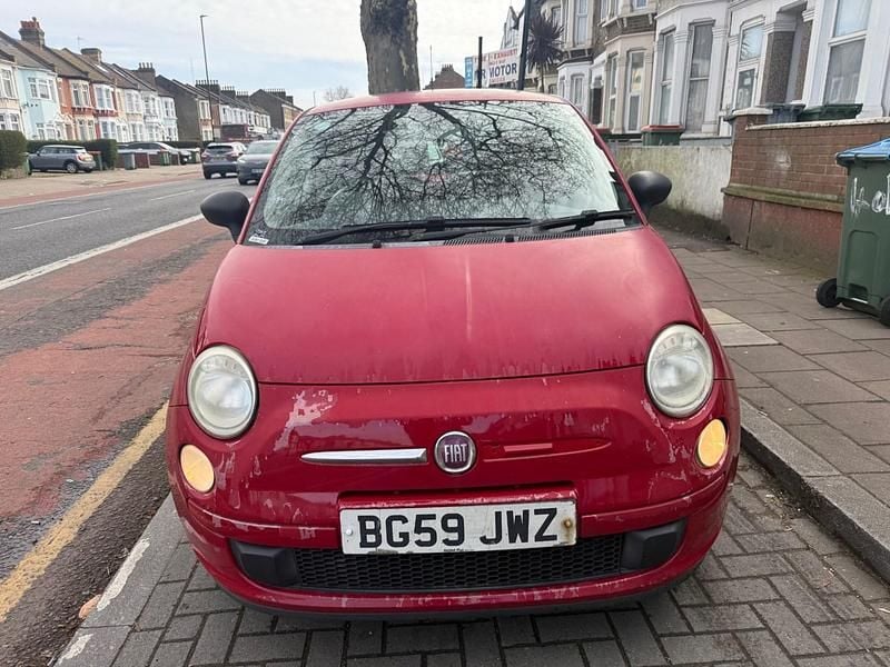 Used Fiat 500 Pop 69 HP (50 kW) 2009 Red Cabriolet