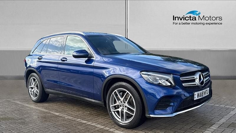 Blue Used 2018 Mercedes GLC220 AMG line Estate | £20,799 (Good price) - Image 1/4