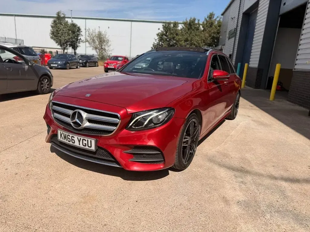 Used Mercedes E220 AMG Line Premium 2016 Red Estate