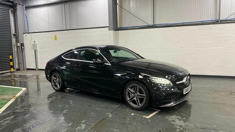 Black Used 2018 Mercedes C200 AMG line Coupe | £15,998 (Fair price) - Image 1/4