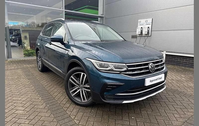 Blue Used 2021 VW Tiguan Elegance SUV | £20,489 (Good price) - Image 1/4