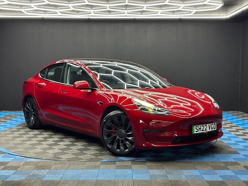 Used Tesla Model 3 Performance 461 kW (627 HP) 2022 Red Sedan