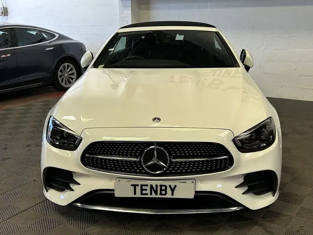 Used Mercedes E300 AMG line 2021 White Cabriolet