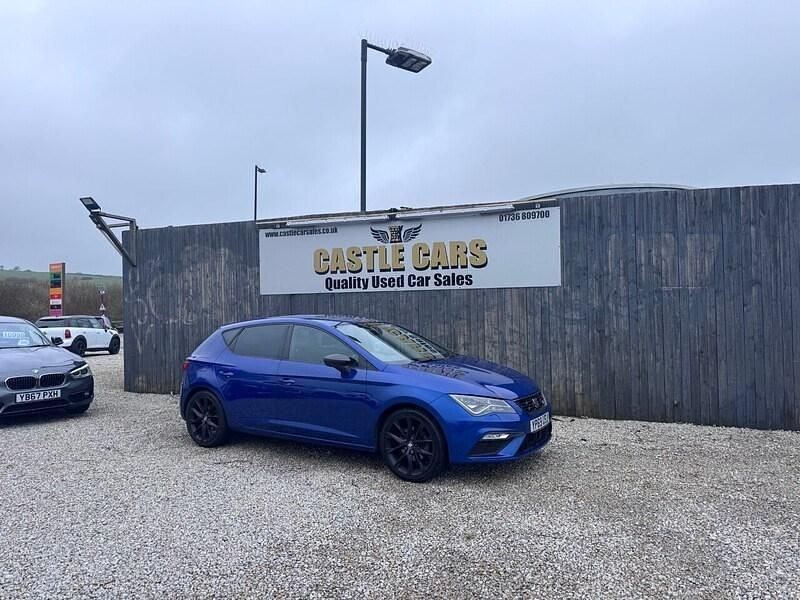 Used Seat Leon Black Edition 150 HP (110 kW) 2019 Blue Hatchback