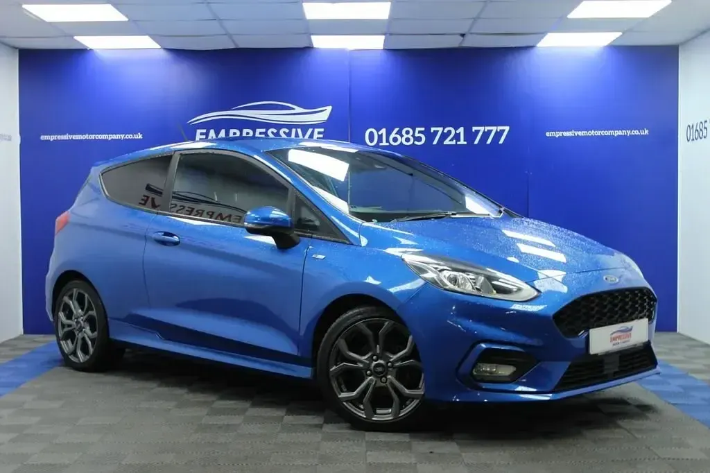 Second-hand Ford Fiesta ST-Line 140 CP (102 kW) 2019 Albastru Hatchback