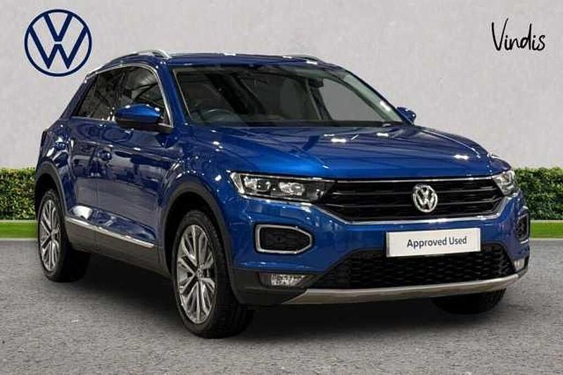 Blue Used 2019 VW T-Roc SEL SUV | £15,672 (Fair price) - Image 1/4