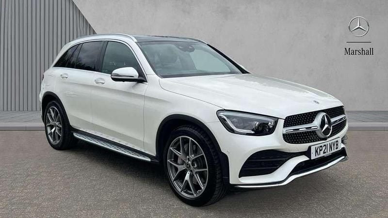 White Used 2021 Mercedes GLC300 AMG Line Premium SUV | £34,950 (A bit pricey) - Image 1/4