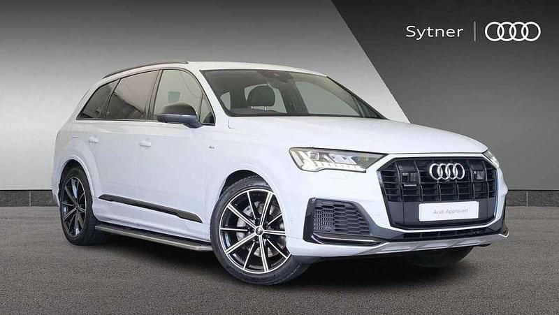 White Used 2021 Audi Q7 Black Edition SUV | £42,750 (Expensive) - Image 1/4