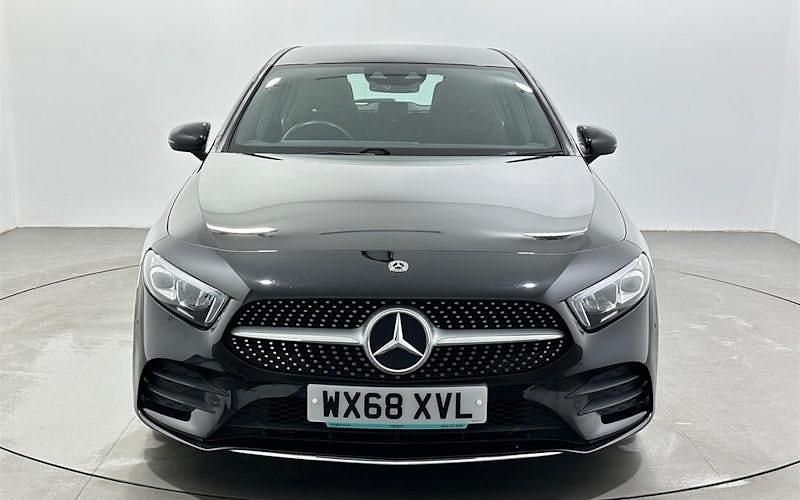 Used Mercedes A250 AMG Line Premium 224 HP (164 kW) 2019 Black Hatchback