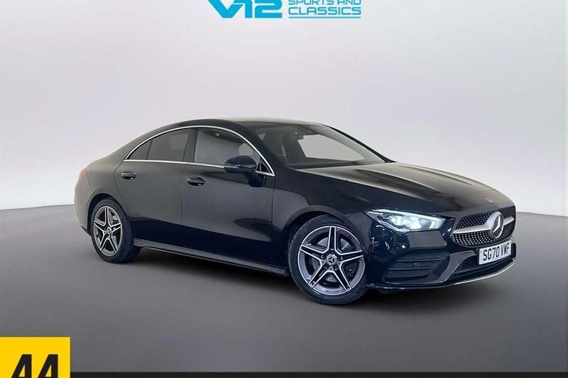 Used Mercedes CLA200 AMG line 163 HP (119 kW) 2021 Black Coupe