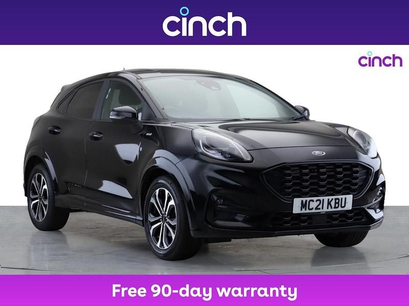 Black Used 2021 Ford Puma ST-Line SUV | £13,599 (Fair price) - Image 1/3