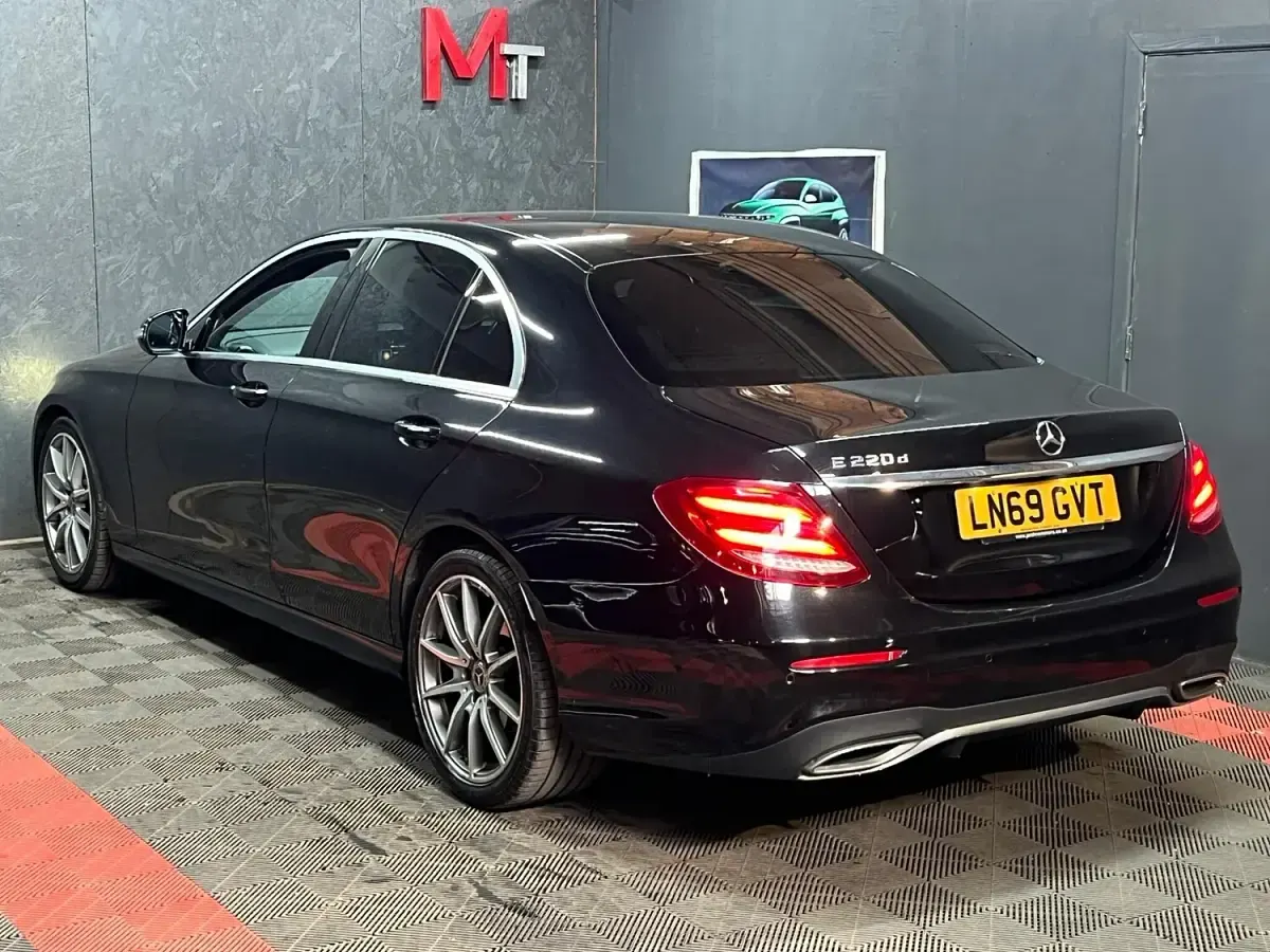 Used Mercedes E220 AMG line 194 HP (142 kW) 2019 Black Sedan