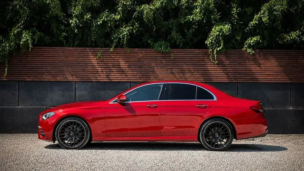Used Mercedes E220 AMG Line Premium 2021 Red Sedan