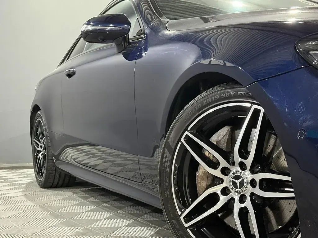 Used Mercedes E350 AMG line 2019 Blue Coupe