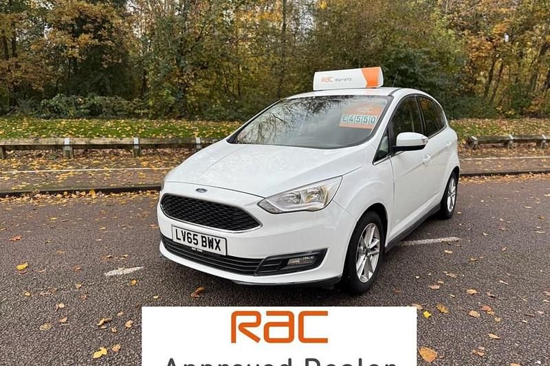 Used Ford C-MAX Zetec 125 HP (91 kW) 2015 White MPV