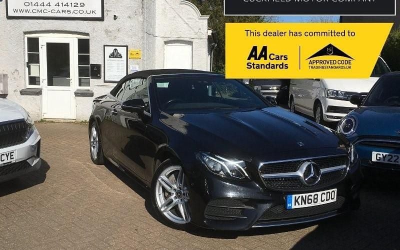 Used Mercedes E350 AMG line 258 HP (189 kW) 2017 Black Cabriolet