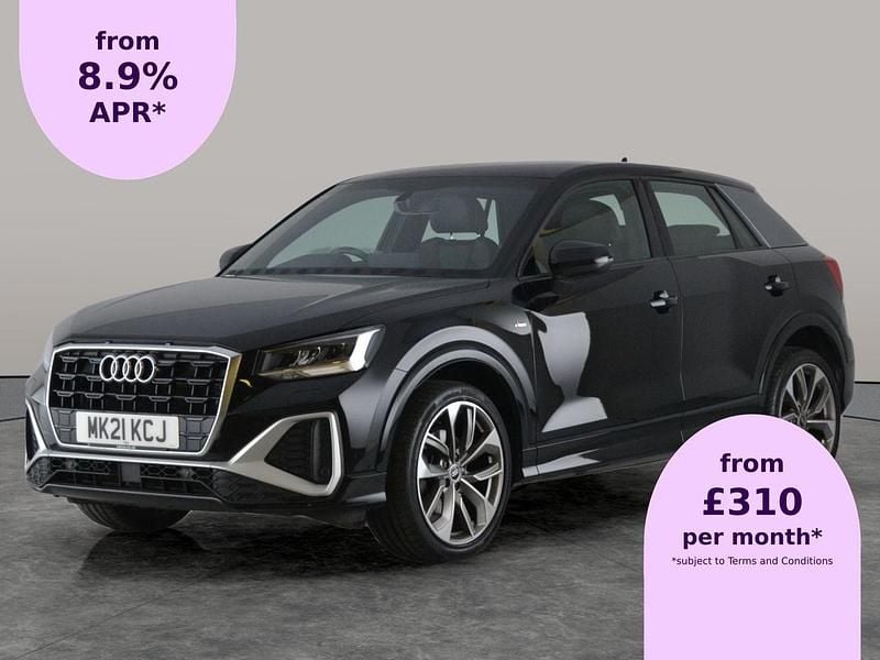 Black Used 2021 Audi Q2 S-Line SUV | £21,318 (Fair price) - Image 1/2