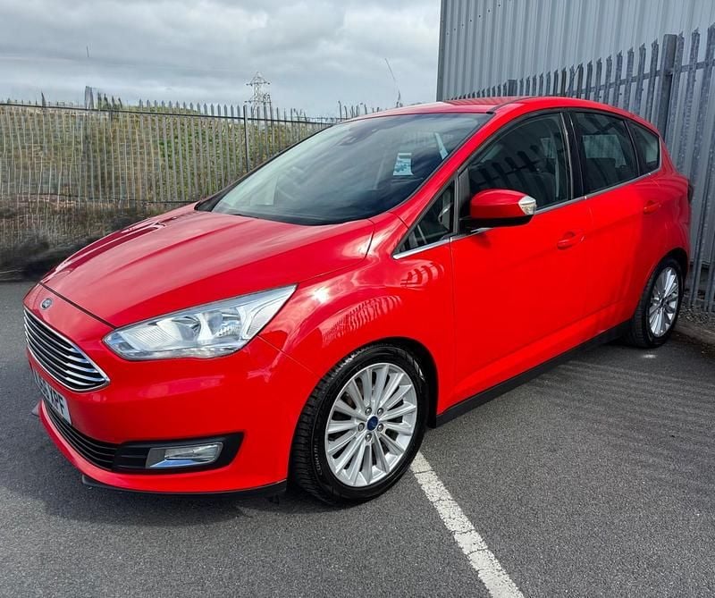 Used Ford C-MAX Titanium 125 HP (91 kW) 2016 Red MPV
