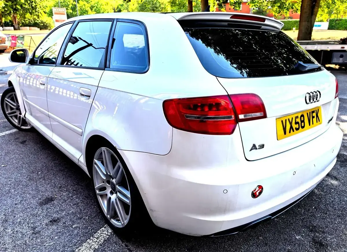 Used Audi A3 Sportback S-Line 2009 White Hatchback
