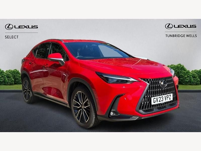 Red Used 2023 Lexus NX450h+ SUV | £47,595 (Expensive) - Image 1/3