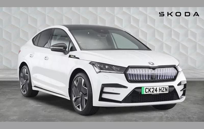 White Used 2024 Skoda Enyaq iV vRS SUV | £32,995 (Super price) - Image 1/4