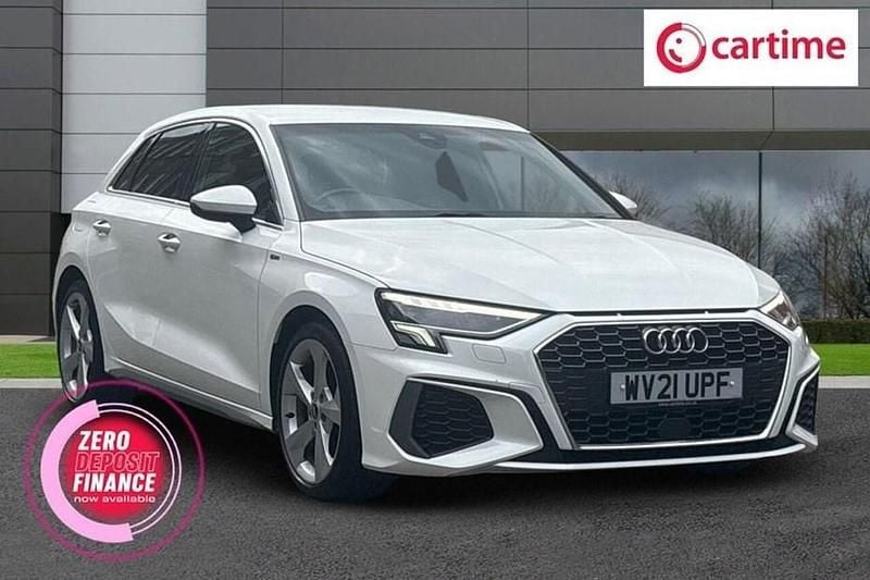 White Used 2021 Audi A3 S-Line Hatchback | £17,555 (Good price) - Image 1/1