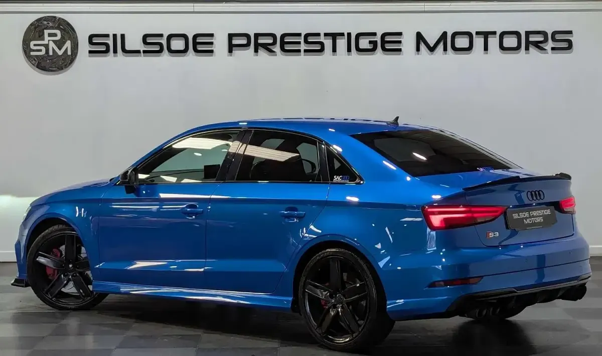 Used Audi A3 Black Edition 2019 Blue Sedan