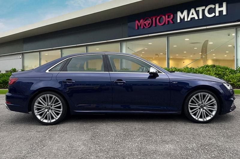 Used Audi S4 Advanced 354 HP (260 kW) 2018 Blue Sedan