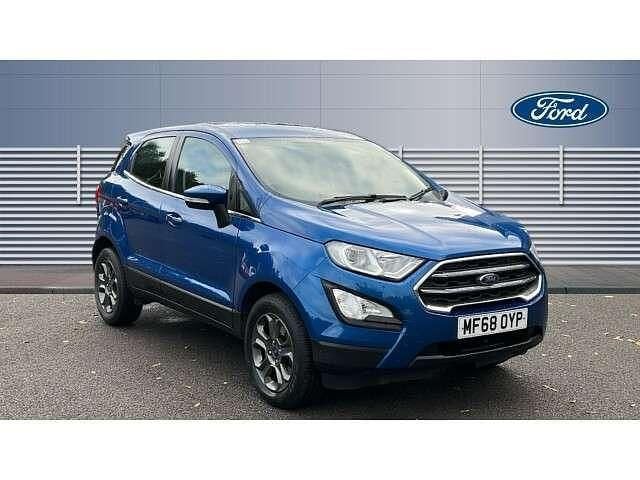 Blue Used 2018 Ford Ecosport Zetec SUV | £8,597 (Fair price) - Image 1/4