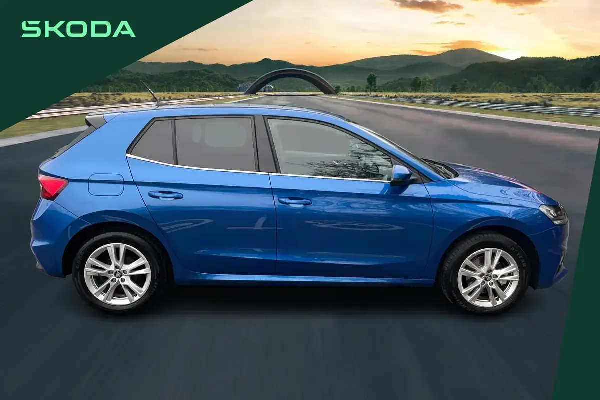 Used Skoda Fabia SE L 113 HP (83 kW) 2025 Blue Hatchback