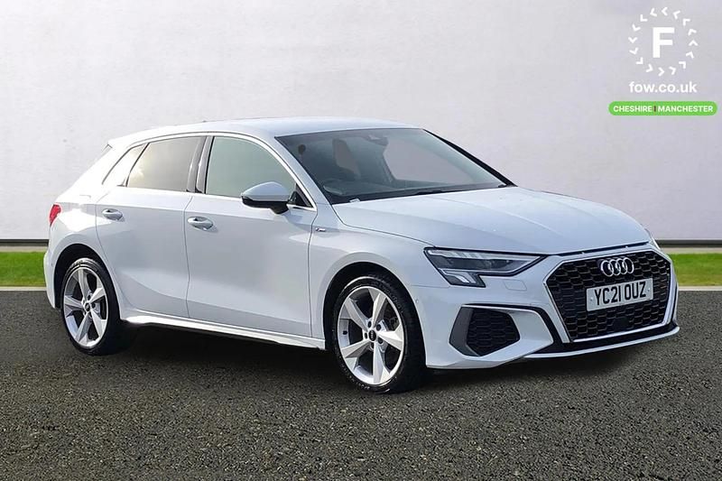 Used Audi A3 Sportback e-tron S-Line 2021 White Hatchback