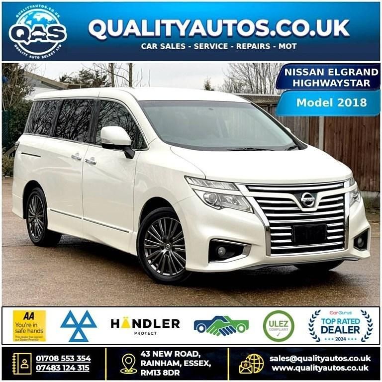 Used Nissan Elgrand 2018 White MPV